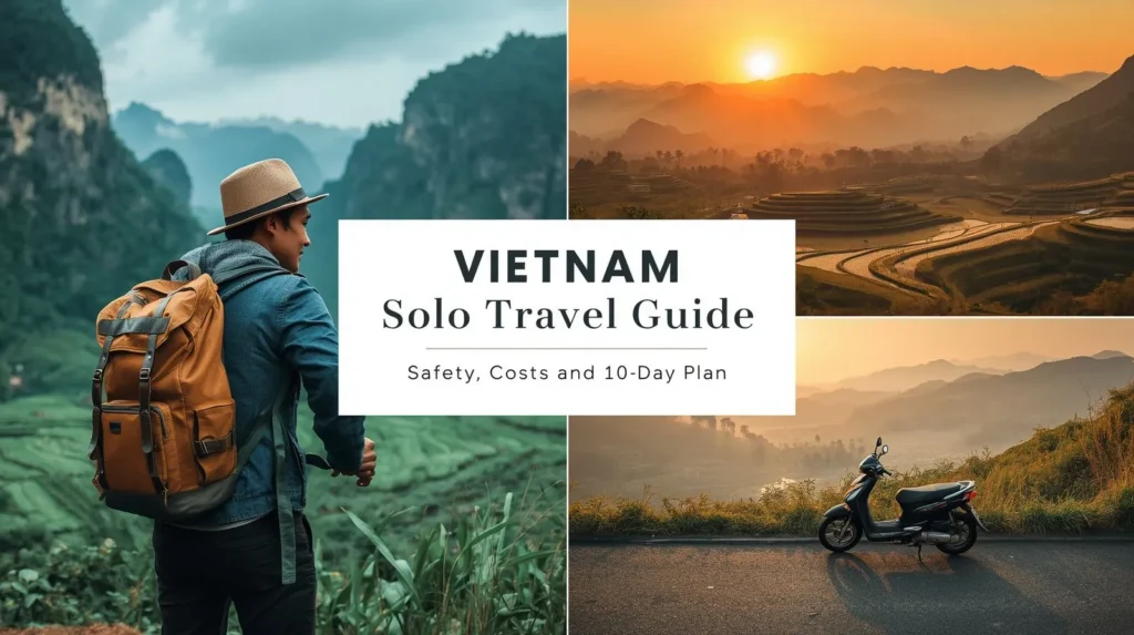 Vietnam solo travel guide featuring scenic destinations, safety tips, travel costs, and a 10-day itinerary for solo travelers.