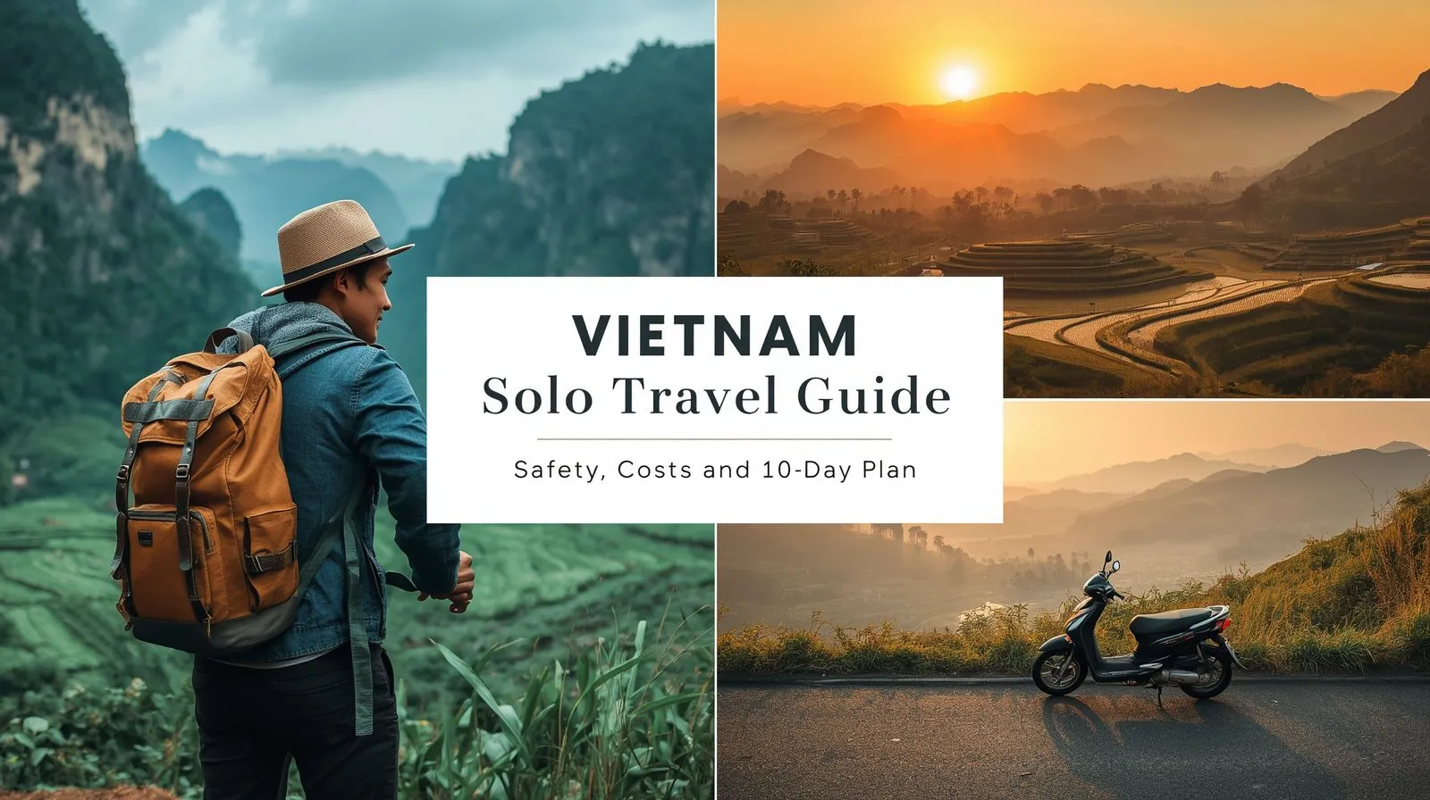 Vietnam solo travel guide featuring scenic destinations, safety tips, travel costs, and a 10-day itinerary for solo travelers.